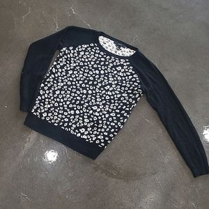 Cheetah Print Raglan Style Sweater